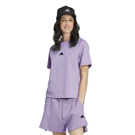 Women Z.N.E. T-Shirt, Purple, A701_ONE, large image number 13