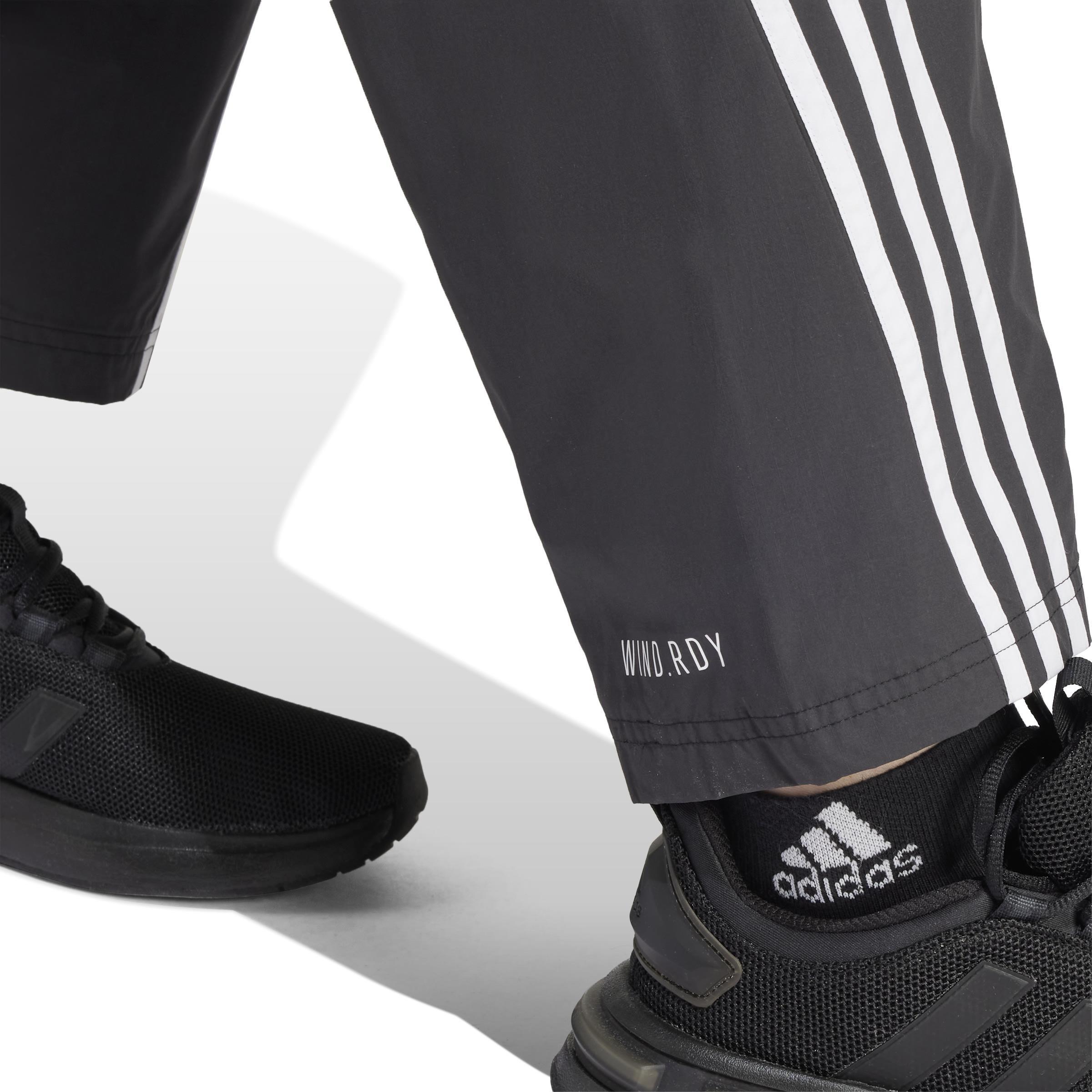 Future Icons 3-Stripes Woven Tracksuit Bottoms, Black, A701_ONE, large image number 4