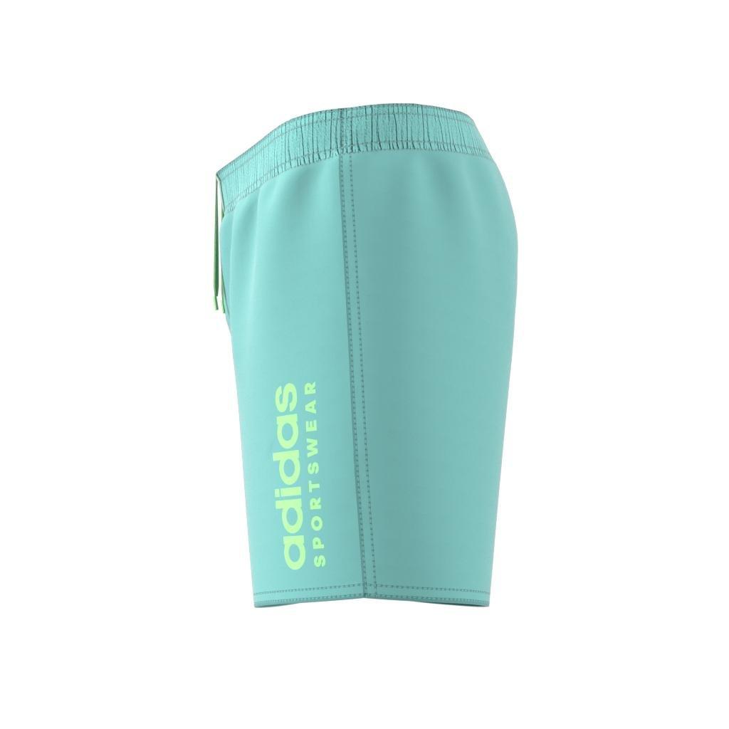 adidas - Kids Boys Sportswear Essentials Logo Clx Swim Shorts, Green