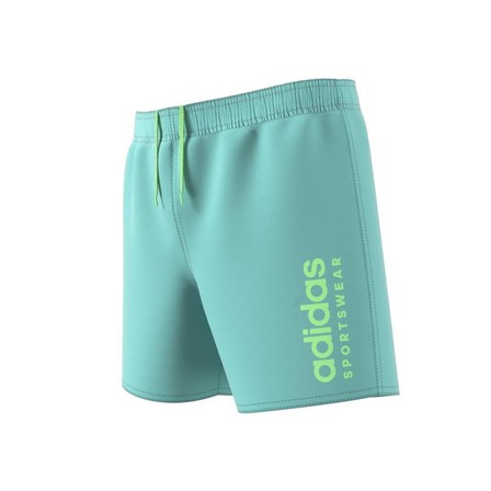 Kids Boys Sportswear Essentials Logo Clx Swim Shorts, Green, A701_ONE, large image number 9
