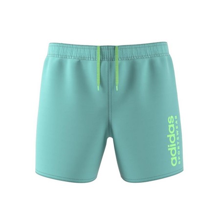 Kids Boys Sportswear Essentials Logo Clx Swim Shorts, Green, A701_ONE, large image number 11