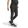 Women Ribbed High-Waist 7/8 Leggings (Maternity), Black, A701_ONE, thumbnail image number 0