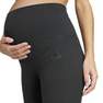 Women Ribbed High-Waist 7/8 Leggings (Maternity), Black, A701_ONE, thumbnail image number 1