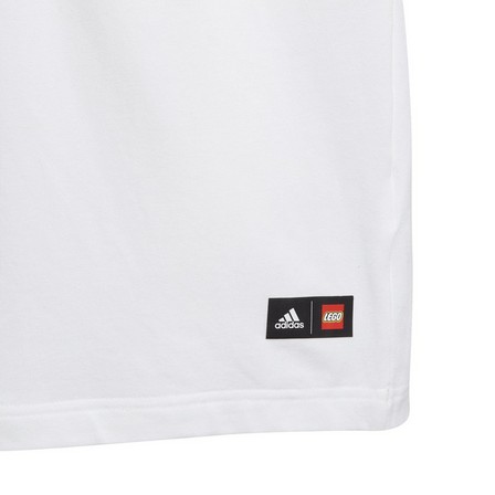 Unisex Kids Adidas X Classic Lego T-Shirt, White, A701_ONE, large image number 3
