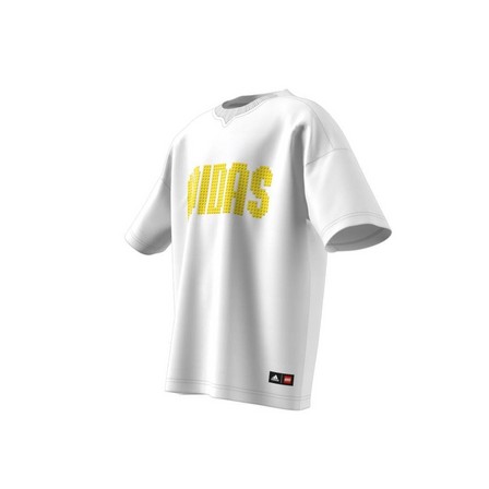 Unisex Kids Adidas X Classic Lego T-Shirt, White, A701_ONE, large image number 11