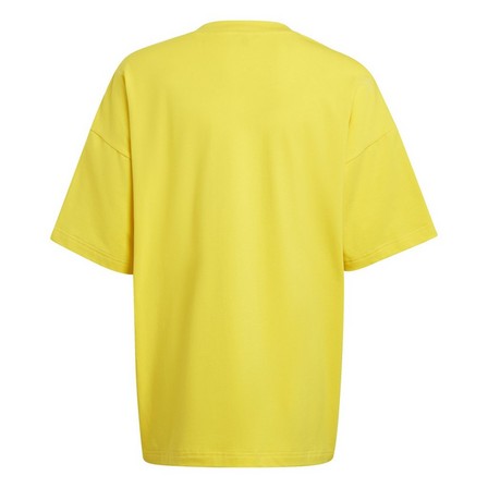 Unisex Kids Adidas X Classic Lego T-Shirt, Yellow, A701_ONE, large image number 2