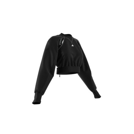 Women Adidas Designed By Rui Zhou Sweatshirt, Black, A701_ONE, large image number 5