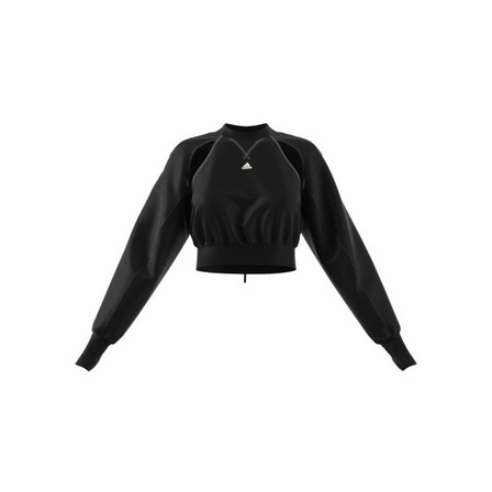 Women Adidas Designed By Rui Zhou Sweatshirt, Black, A701_ONE, large image number 9