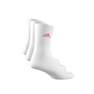 Unisex Cushioned Crew Socks 3 Pairs, White, A701_ONE, thumbnail image number 2