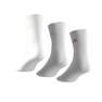 Unisex Cushioned Crew Socks 3 Pairs, White, A701_ONE, thumbnail image number 5