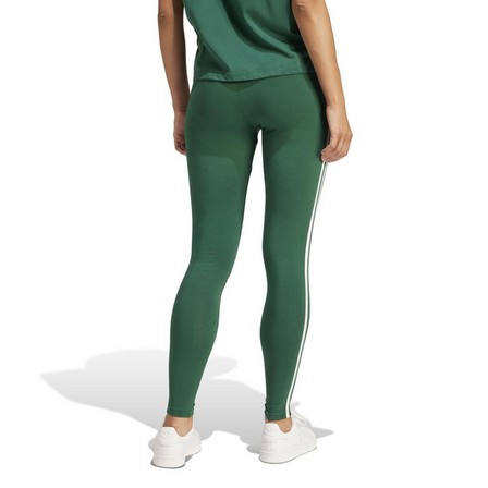 Women 3-Stripes Leggings, Green, A701_ONE, large image number 4