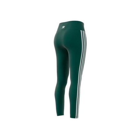 Women 3-Stripes Leggings, Green, A701_ONE, large image number 7