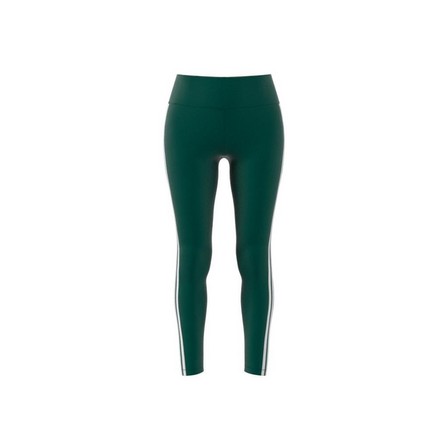 Women 3-Stripes Leggings, Green, A701_ONE, large image number 12