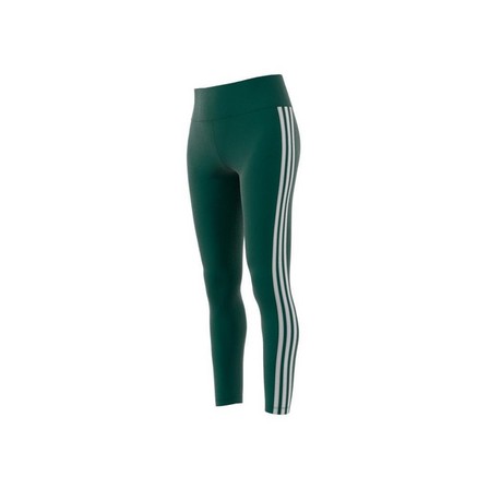 Women 3-Stripes Leggings, Green, A701_ONE, large image number 14