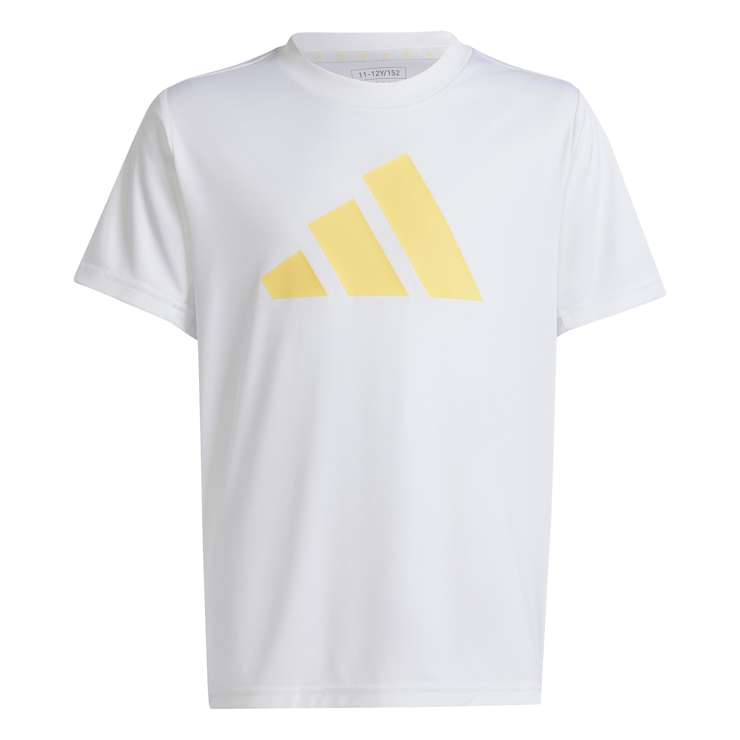 Kids Unisex Train Essentials Aeroready Logo Regular-Fit T-Shirt, White, A701_ONE, large image number 0
