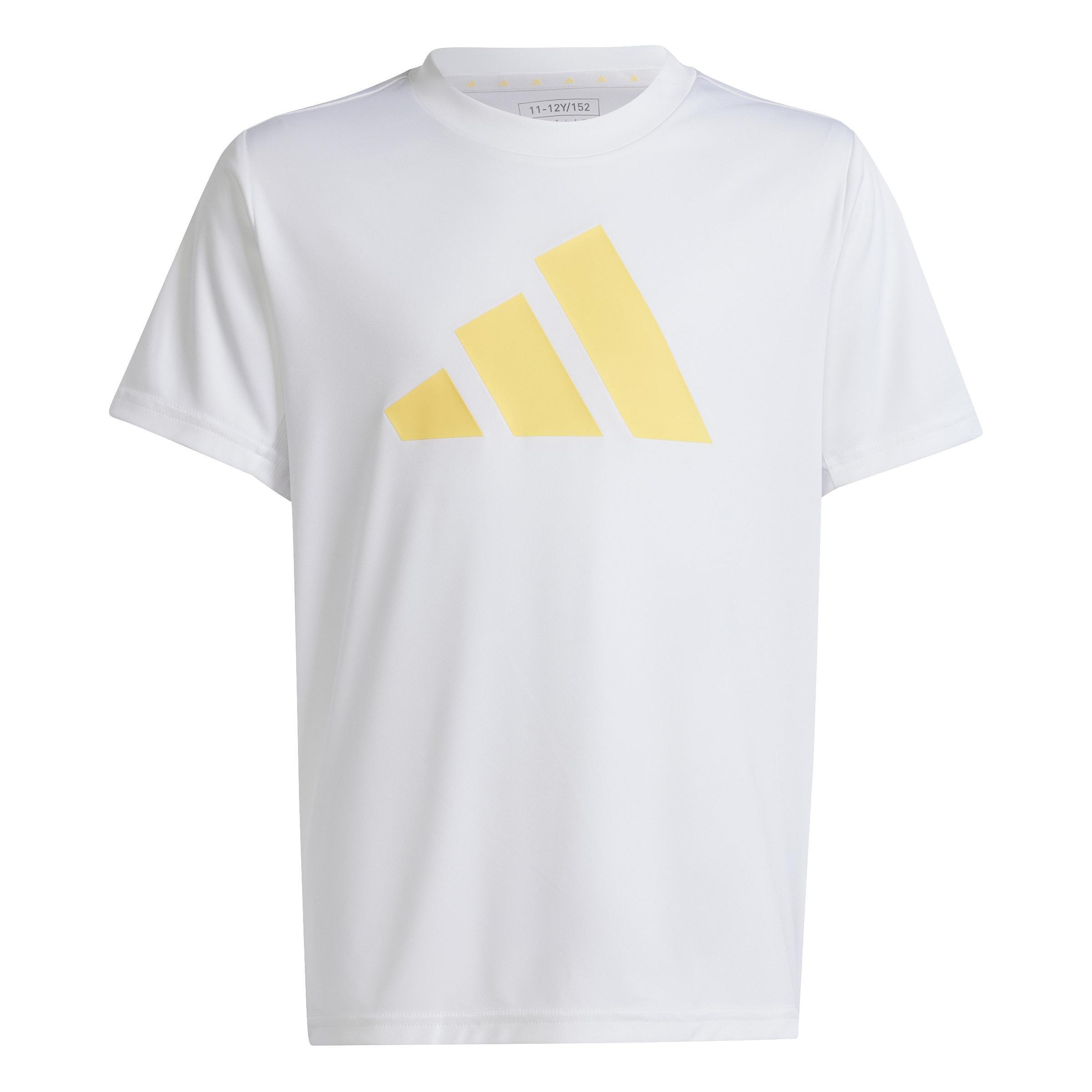Kids Unisex Train Essentials Aeroready Logo Regular-Fit T-Shirt, White, A701_ONE, large image number 1