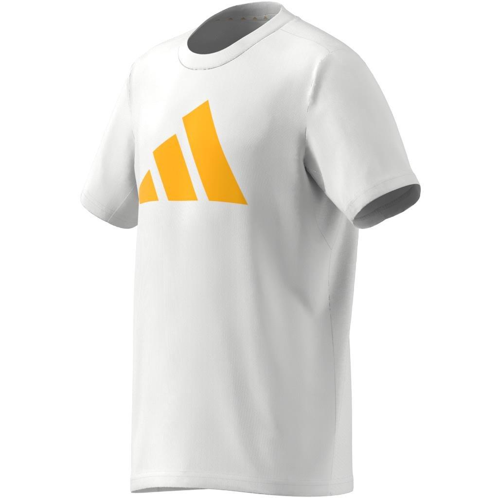 Kids Unisex Train Essentials Aeroready Logo Regular-Fit T-Shirt, White, A701_ONE, large image number 6
