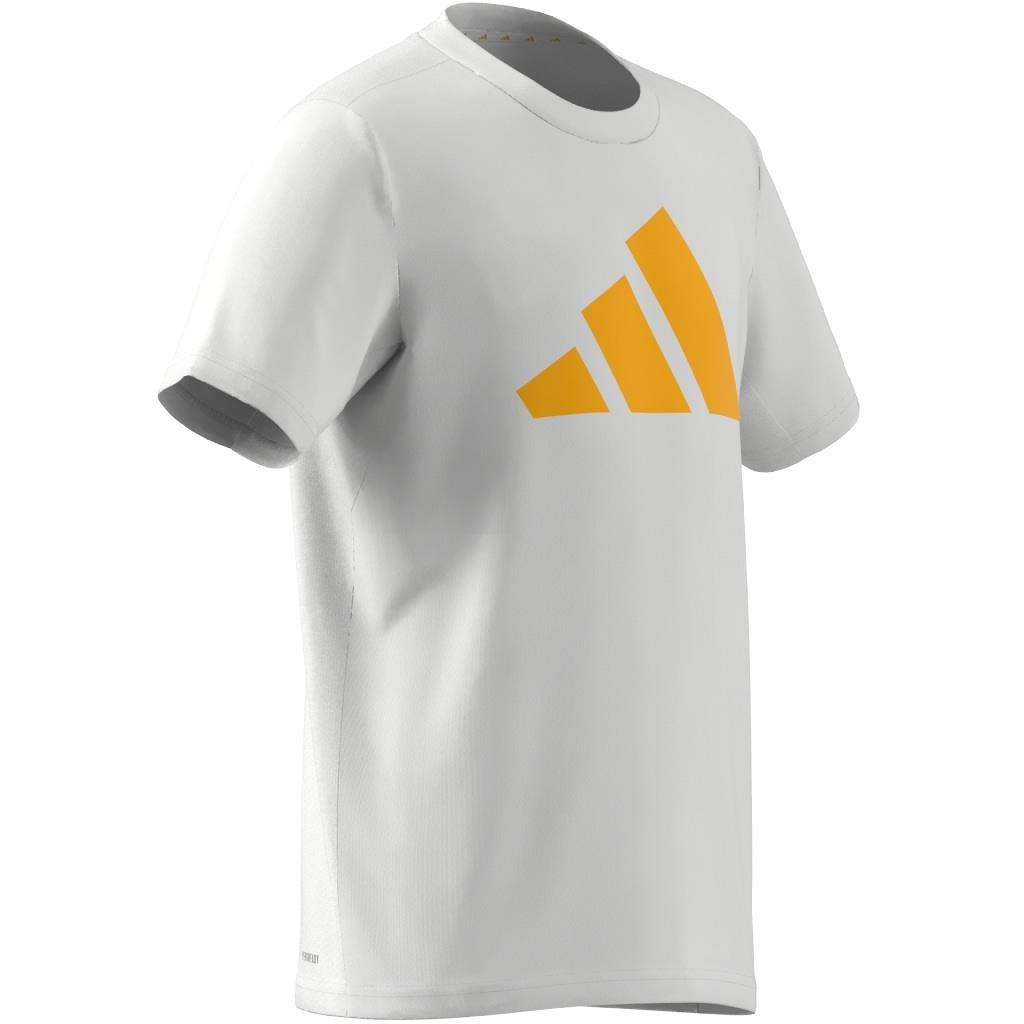 Kids Unisex Train Essentials Aeroready Logo Regular-Fit T-Shirt, White, A701_ONE, large image number 7