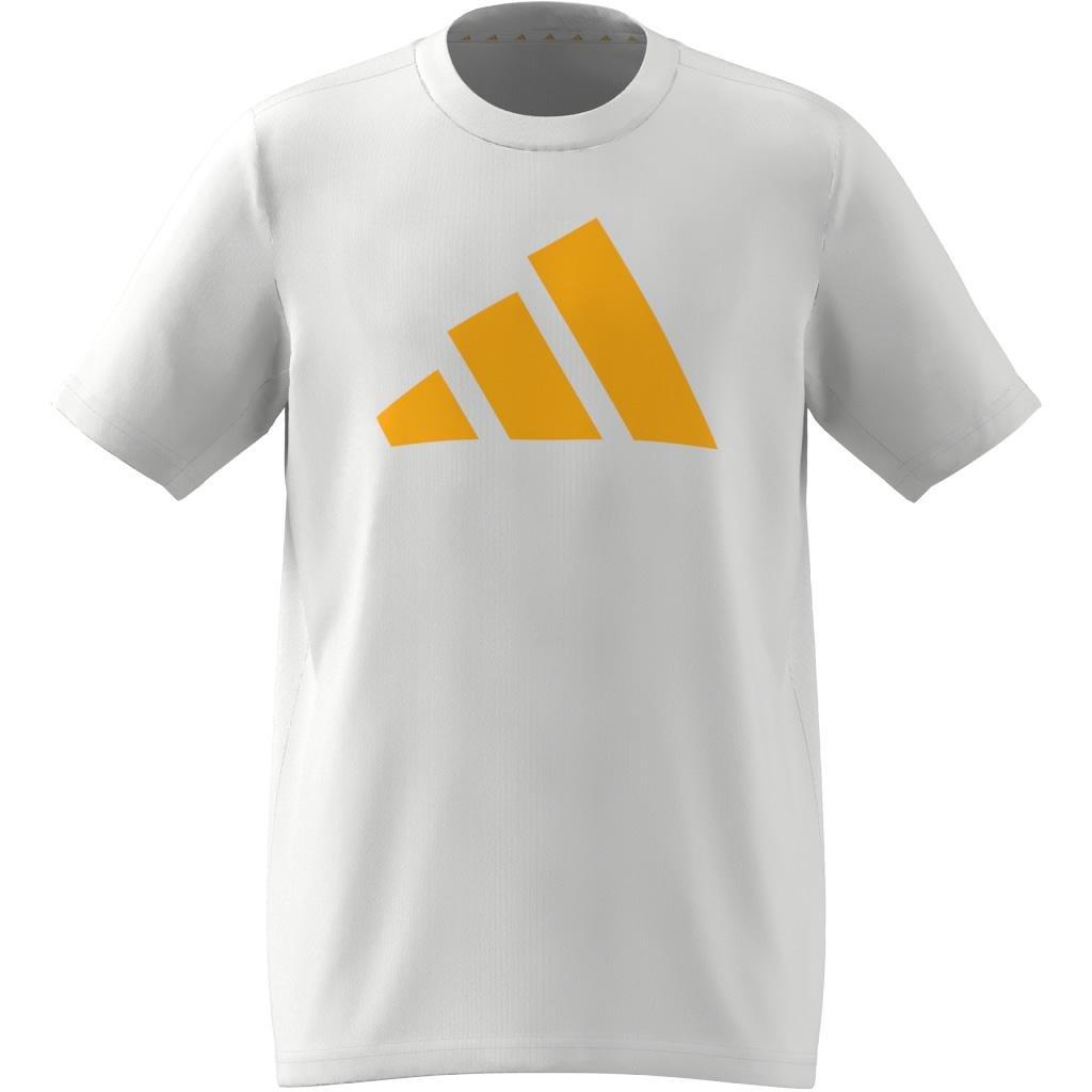Kids Unisex Train Essentials Aeroready Logo Regular-Fit T-Shirt, White, A701_ONE, large image number 10