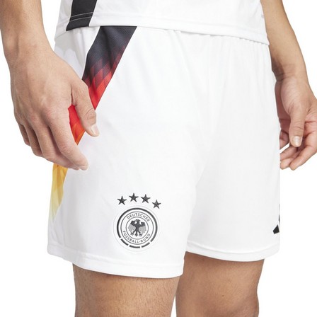 Men Germany 24 Home Shorts, White, A701_ONE, large image number 5