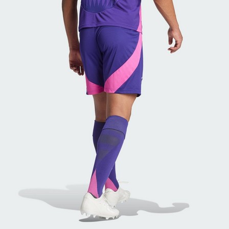 Men Germany 24 Away Shorts, Purple, A701_ONE, large image number 2