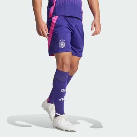 Men Germany 24 Away Shorts, Purple, A701_ONE, large image number 3