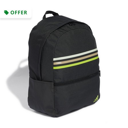 adidas - Unisex Classic 3-Stripes Backpack, Black