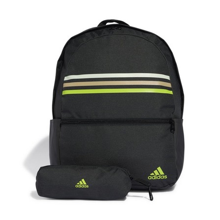 Unisex Classic 3-Stripes Backpack, Black, A701_ONE, large image number 2