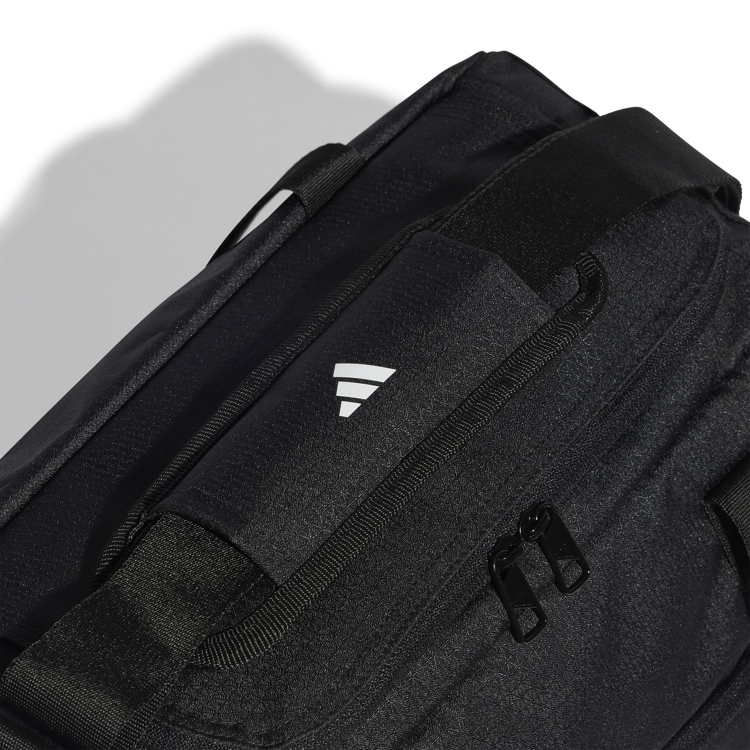 Unisex Essentials 3-Stripes Duffel Bag XSmall, Black, A701_ONE, large image number 4