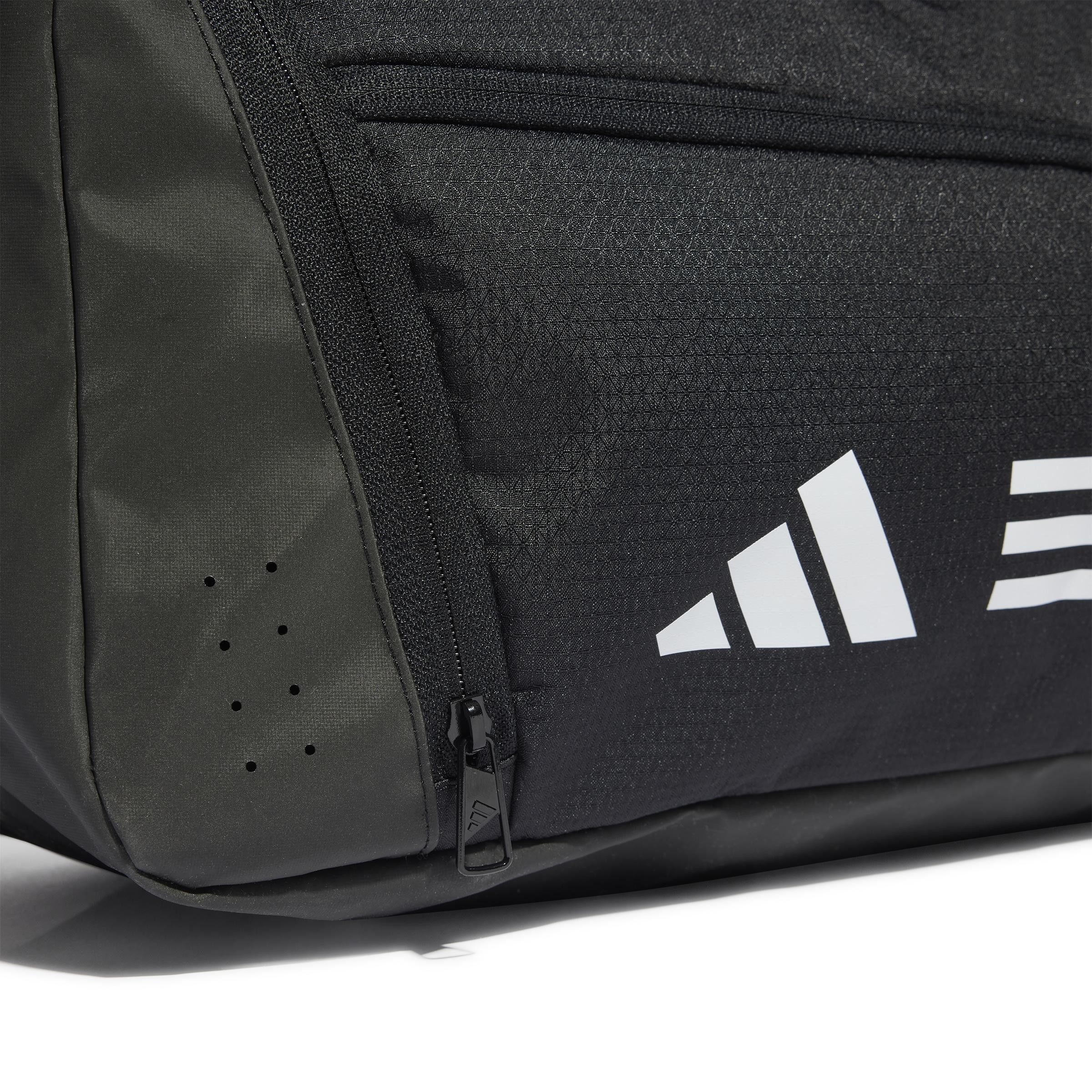 Unisex Essentials 3-Stripes Small Duffel Bag, Black, A701_ONE, large image number 4