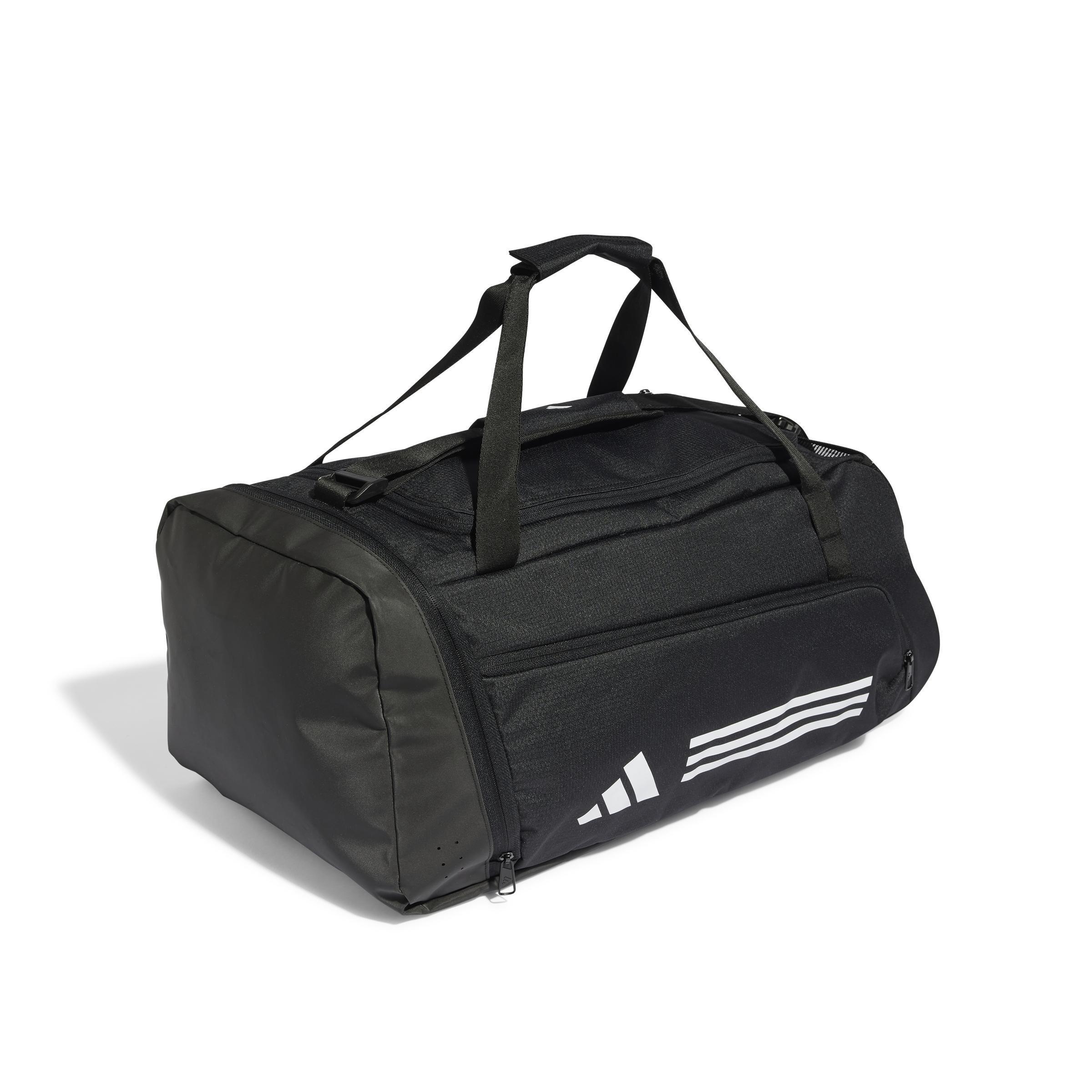 adidas - Unisex Essentials 3-Stripes Duffel Bag, Black