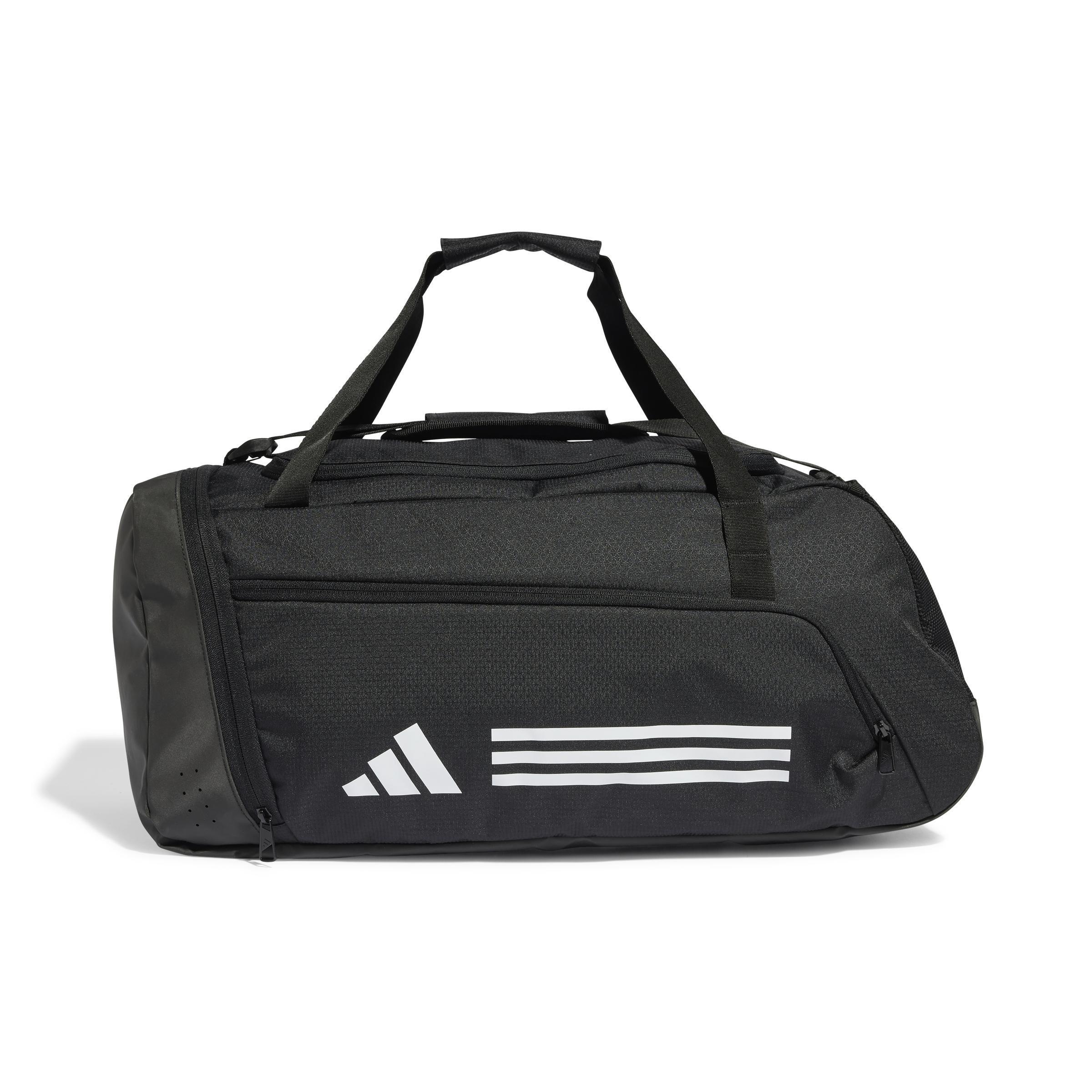 adidas - Unisex Essentials 3-Stripes Duffel Bag, Black