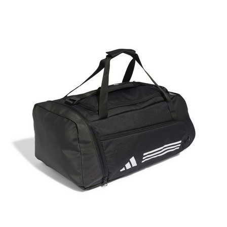 Unisex Essentials 3-Stripes Duffel Bag, Black, A701_ONE, large image number 2
