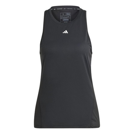 Women Designed For Training Tank Top, Black, A701_ONE, large image number 2