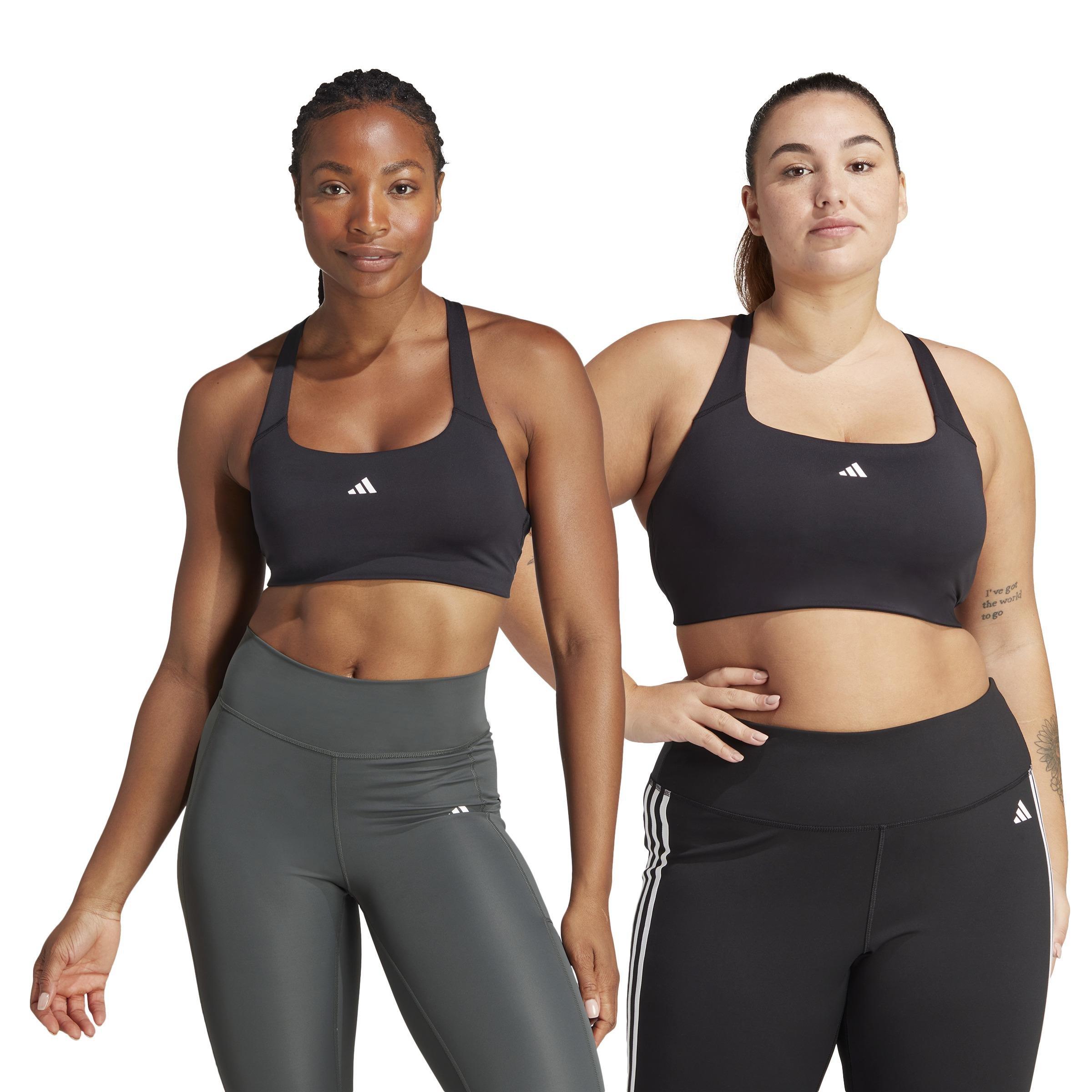 Powerimpact Training Medium-Support Bra, Black, , large image number 1
