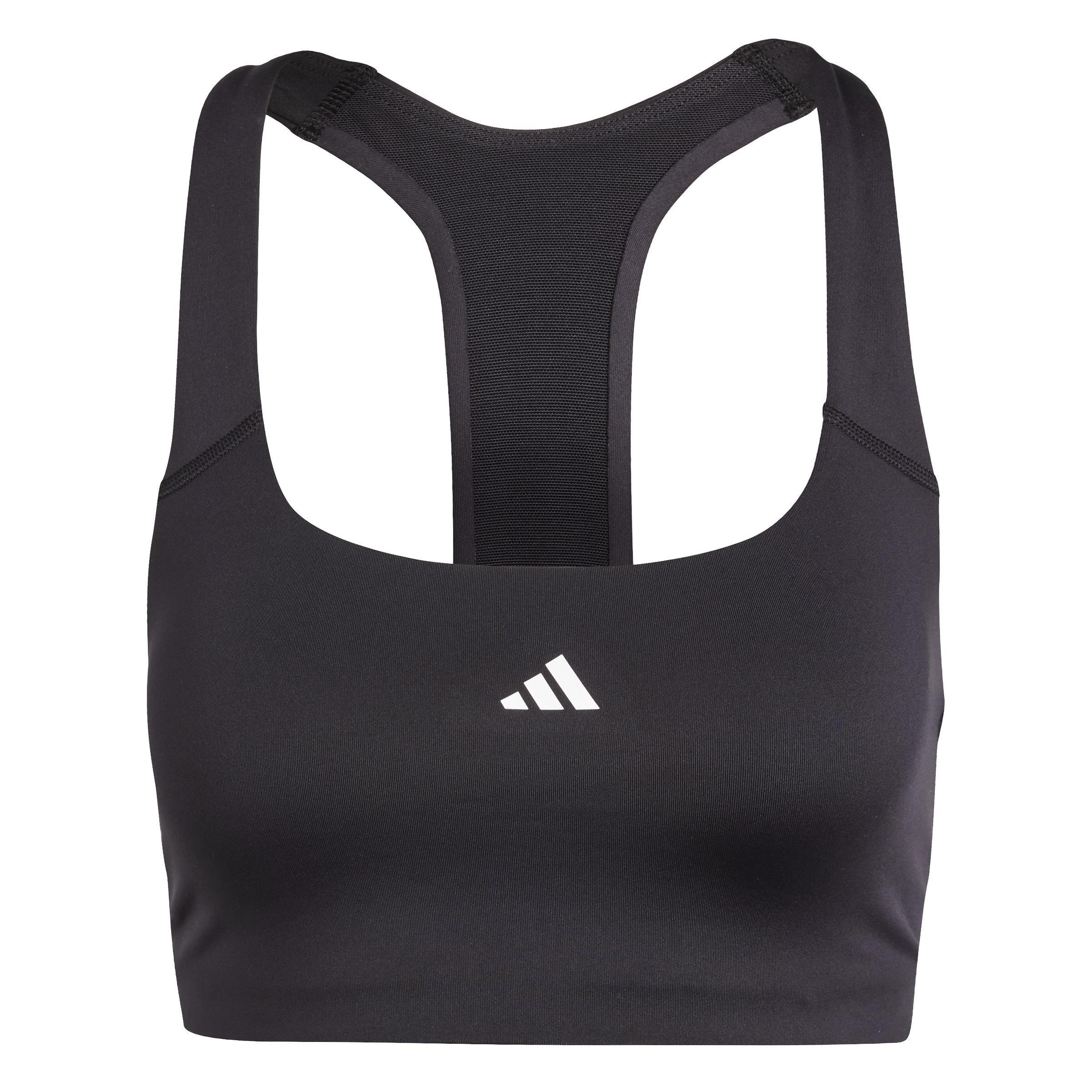 Women Powerimpact Training Medium-Support Bra, Black, A701_ONE, large image number 3