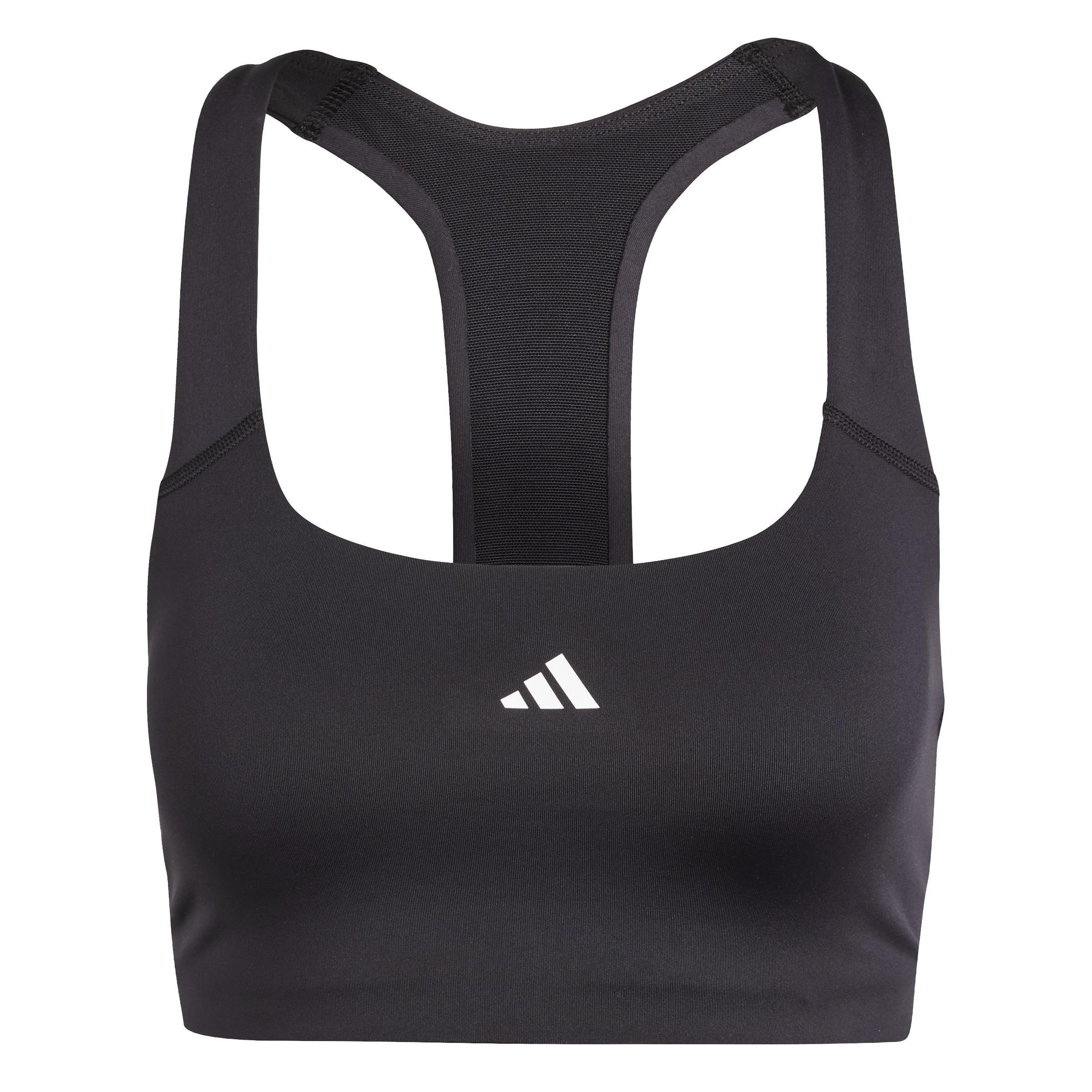 Women Powerimpact Training Medium-Support Bra, Black, A701_ONE, large image number 4