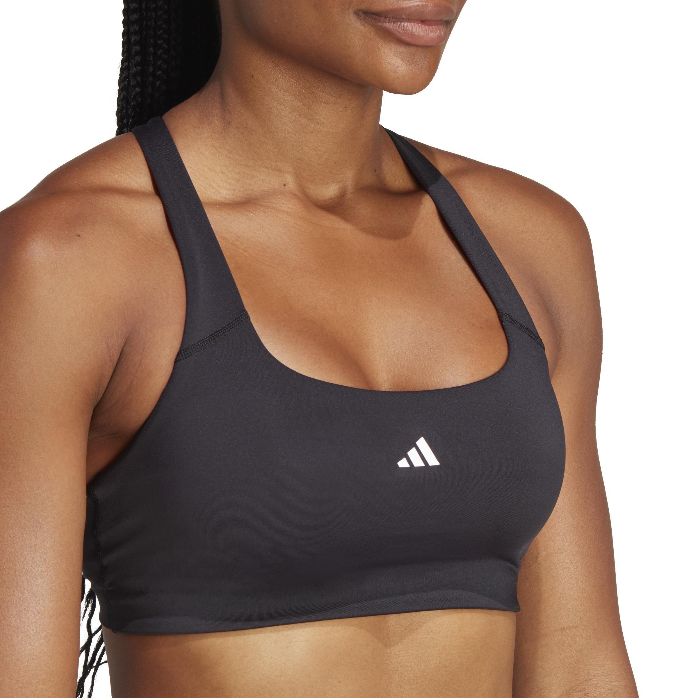 Women Powerimpact Training Medium-Support Bra, Black, A701_ONE, large image number 8