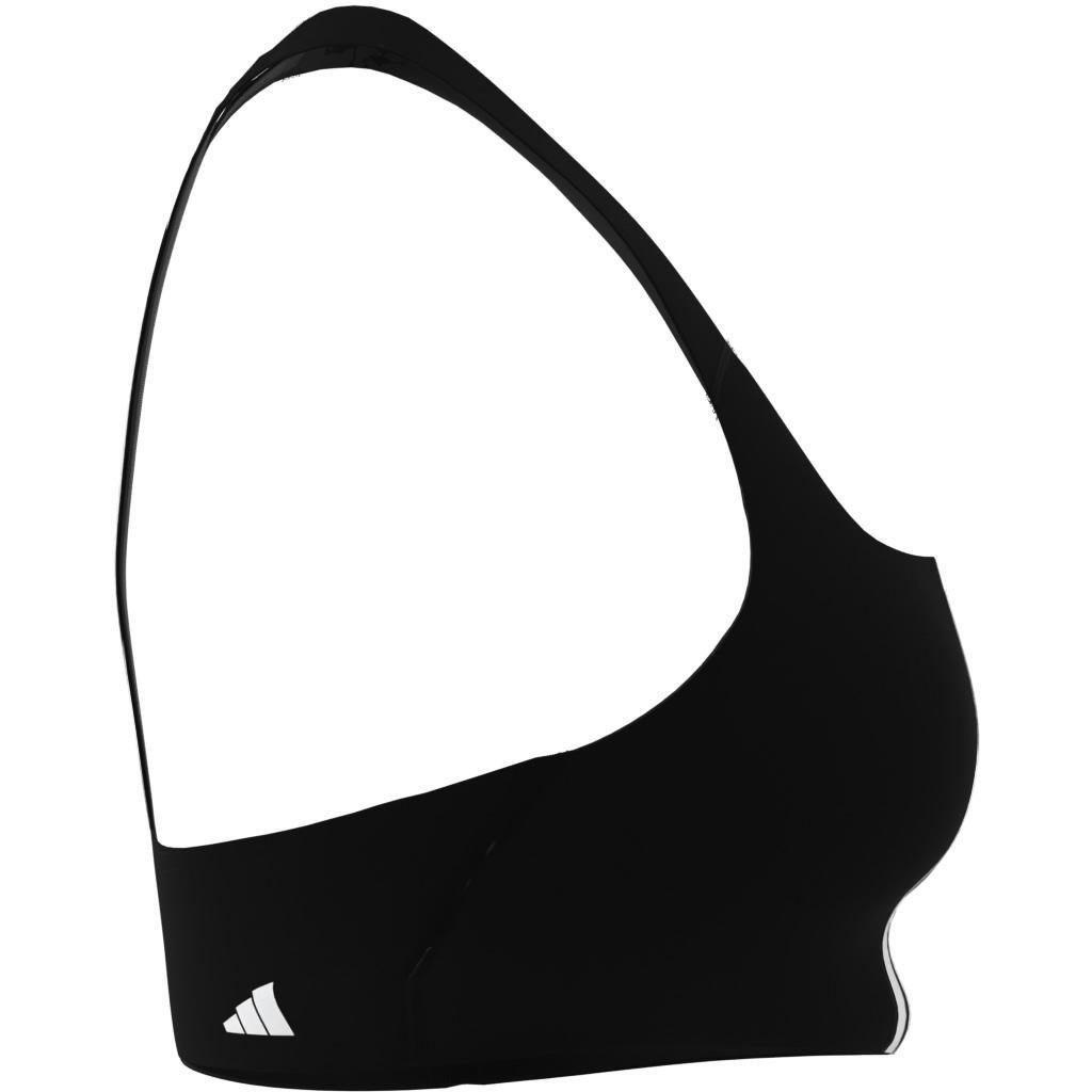 Powerimpact Training Medium-Support 3-Stripes Bra, Black, A701_ONE, large image number 9