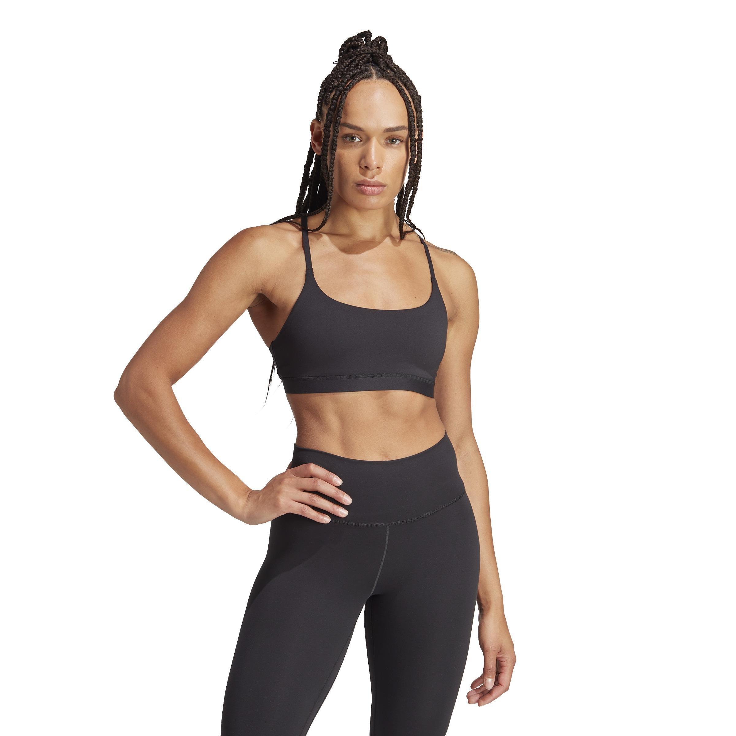 All Me Light Support Bra, Black, , large image number 1