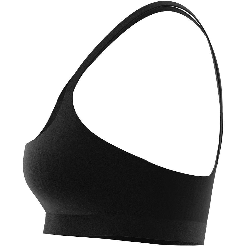 adidas Womens Purebare Light-Support Bra White/Black SDD - ShopStyle