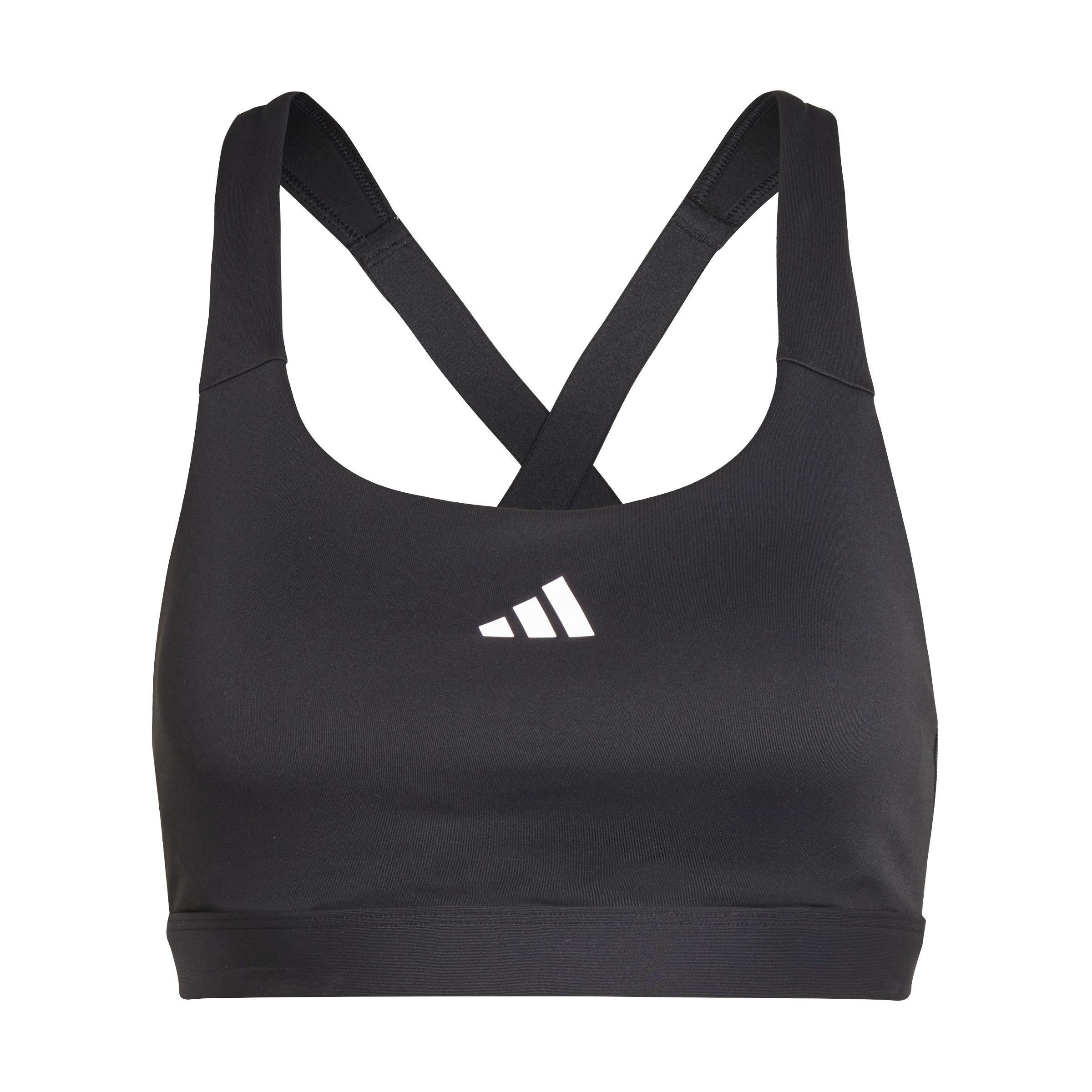 Women Tlrdreact Training High-Support Bra, Black, A701_ONE, large image number 3