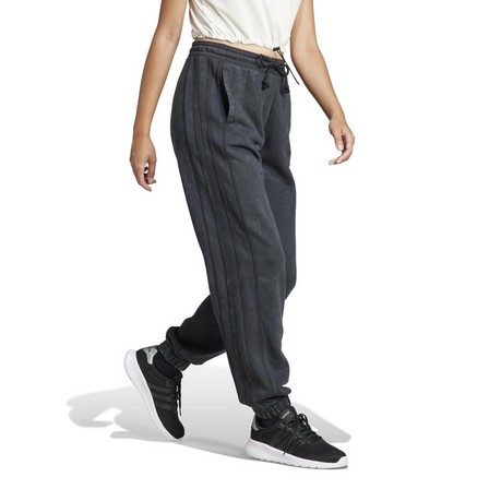 Women All Szn French Terry 3-Stripes Garment Wash Joggers, Black, A701_ONE, large image number 9