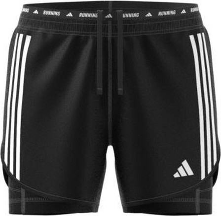 Men Own The Run 3-Stripes 2-In-1 Shorts, Black, A701_ONE, large image number 2
