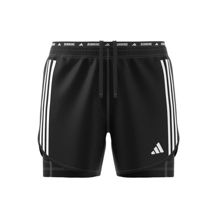 Men Own The Run 3-Stripes 2-In-1 Shorts, Black, A701_ONE, large image number 6