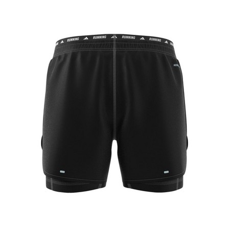 Men Own The Run 3-Stripes 2-In-1 Shorts, Black, A701_ONE, large image number 7