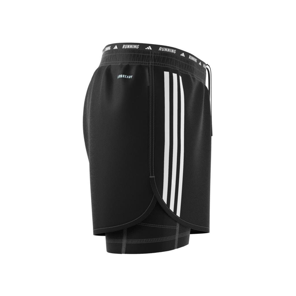 Own the Run 3-Stripes 2-in-1 Shorts, Black, , large image number 8