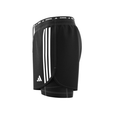 Men Own The Run 3-Stripes 2-In-1 Shorts, Black, A701_ONE, large image number 8