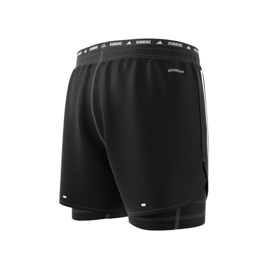 Men Own The Run 3-Stripes 2-In-1 Shorts, Black, A701_ONE, large image number 9