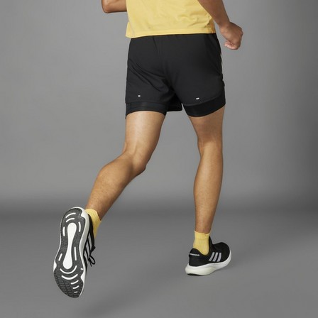 Men Own The Run 3-Stripes 2-In-1 Shorts, Black, A701_ONE, large image number 10
